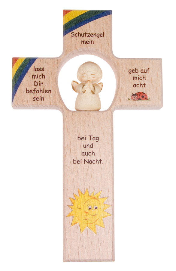 Kreuz für Kinderzimmer   Schutzengel | bei Kirchliche Kunst.de