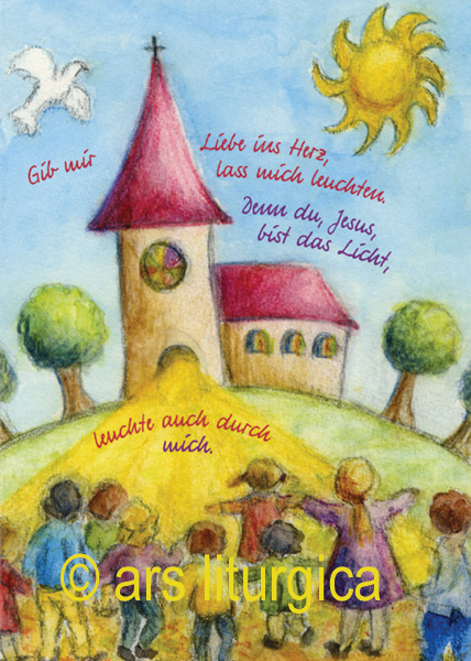 Kommunionkerze Gib Mir Liebe Ins Herz Bei Kirchliche Kunst De